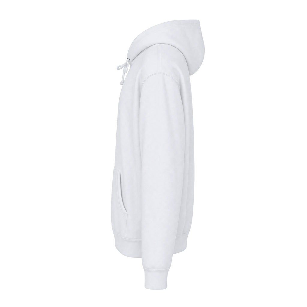 Rare Lab Espresso Drip heavyweight hoodie: espresso drip with one drop shaped like the Rare Lab owl