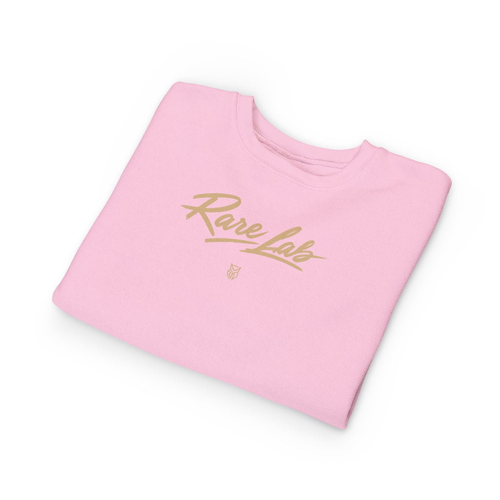 Rare Lab Brush Stroke toddler sweatshirt: Rare Lab script across the chest